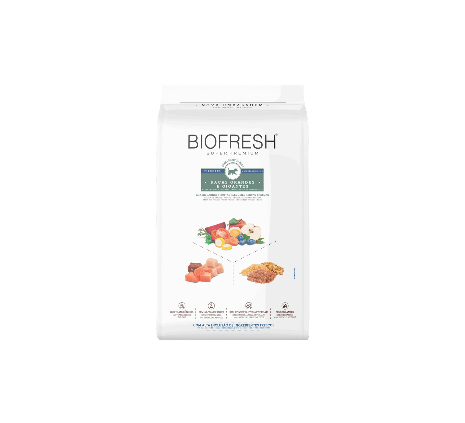 BIOFRESH PERRO CACHORRO GRANDES & GIGANTE MIX DE CARNES