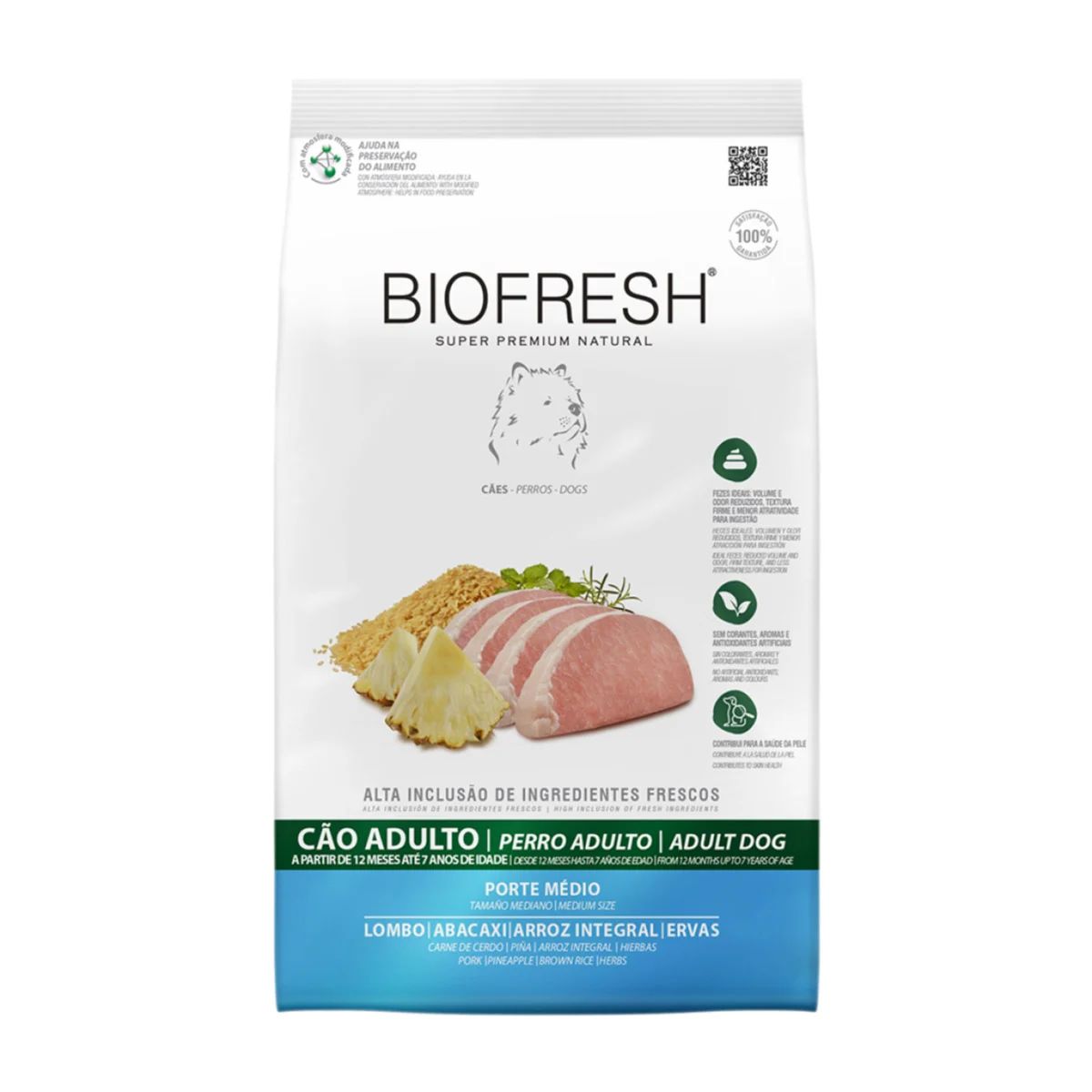 BIOFRESH PERRO ADULTO MEDIUM CERDO & PIÑA