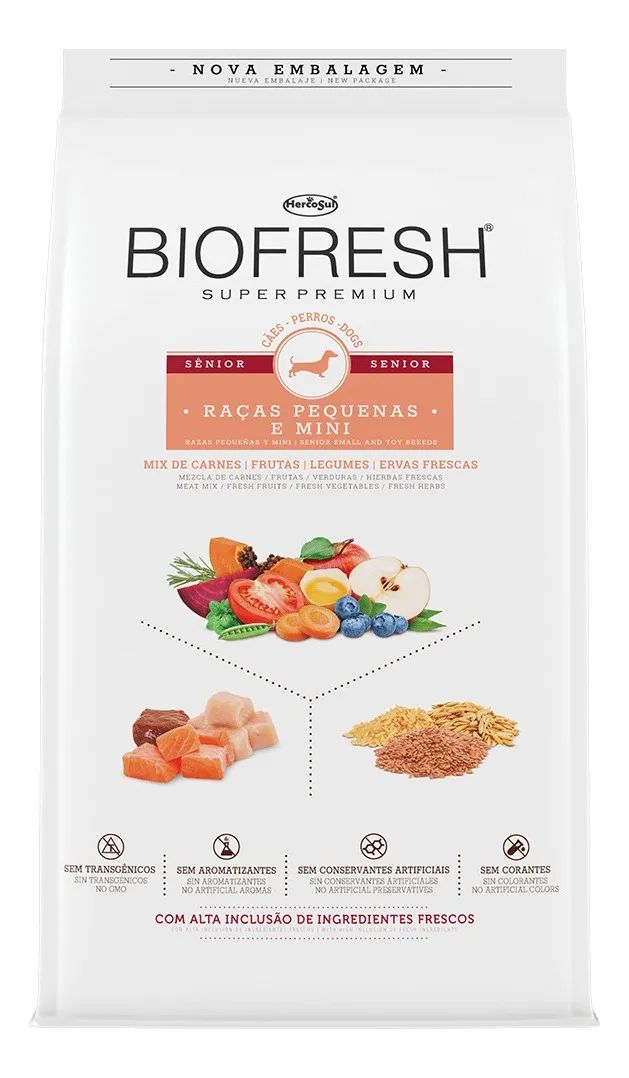 BIOFRESH PERRO ADULT SENIOR  MINI  & PEQUEÑOS CARNE MIX