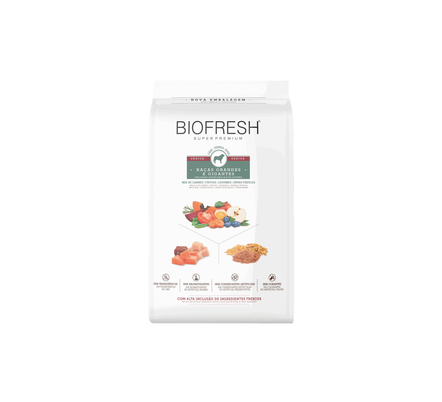 BIOFRESH PERRO ADULT SENIOR GRANDE & GIGANTES CARNES MIX
