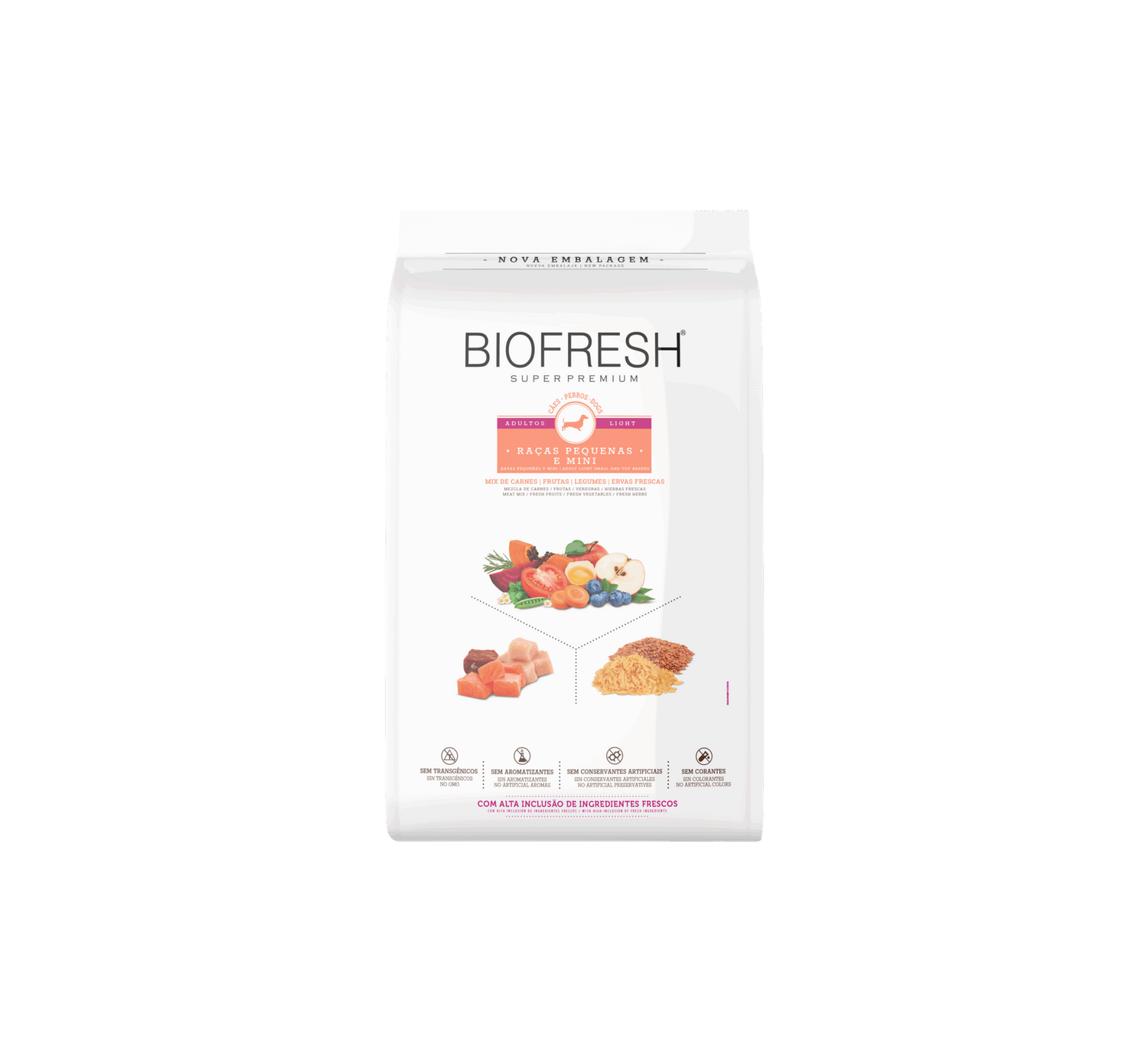 BIOFRESH PERRO ADULT LIGHT MINI & PEQUEÑOS CARNES MIX