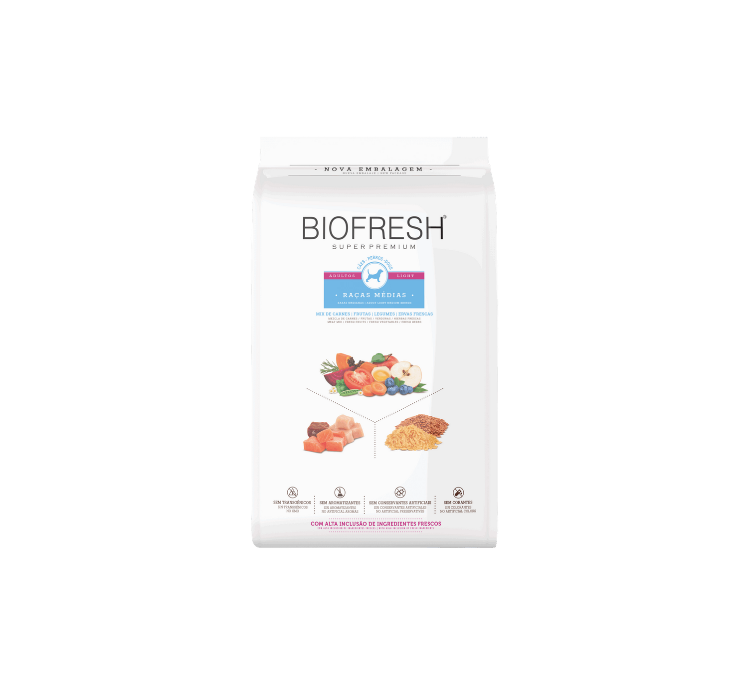 BIOFRESH PERRO ADULT  LIGHT MEDIUM CARNES MIX