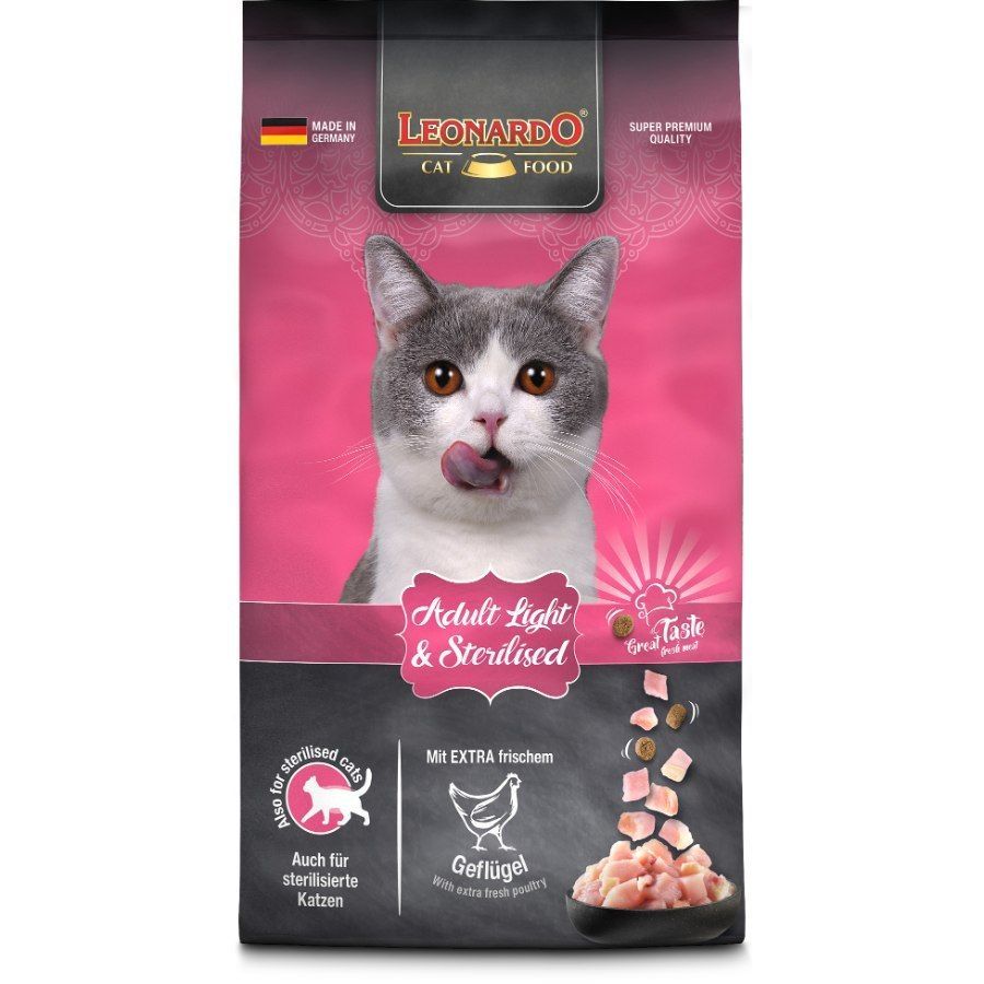 Leonardo Cat Adult Sterelizado Light de 7.5 kg