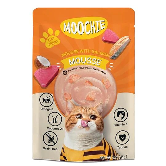 Moochie Mousse Gato Atún Y Salmón 70g Moochie Mousse Gato Atún Y Salmón 70g
