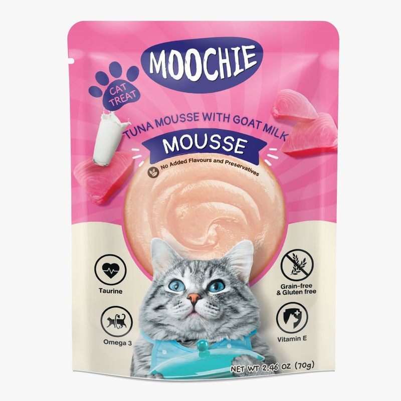 Moochie Tuna Mousse With Goat Milk 70gr