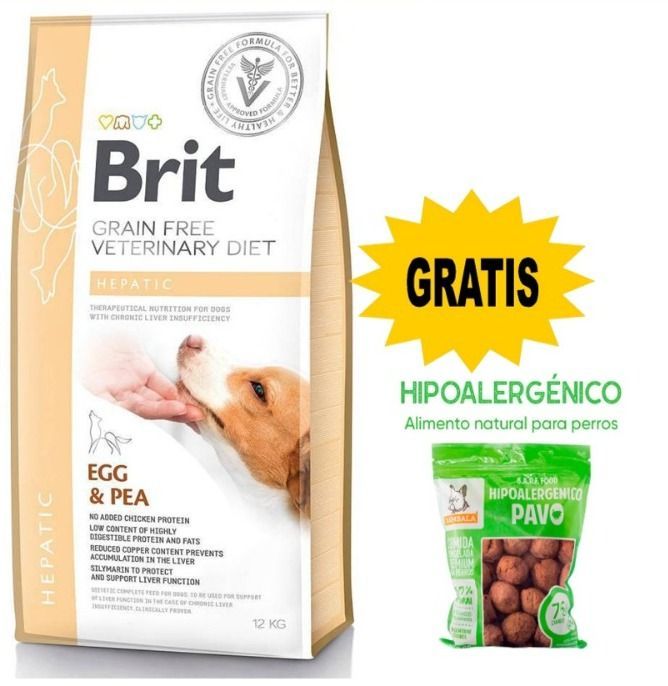 BRIT GF VET DIETS DOG HEPATIC 12kg