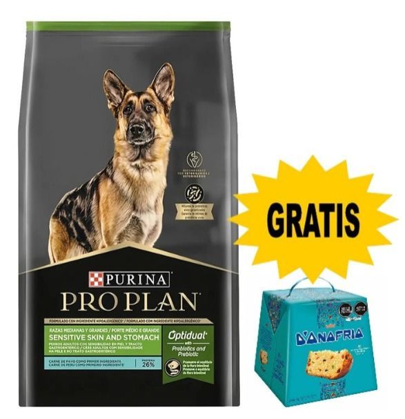 Pro plan Sensitive Skin and Stomach Razas Medianas y Grandes 15kg