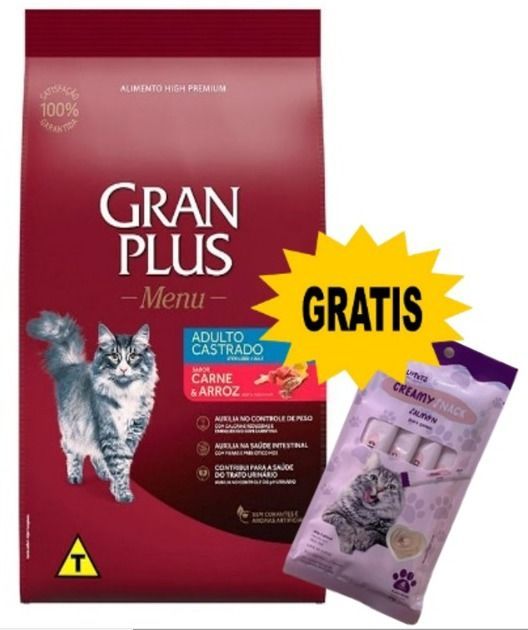 Gran plus castrados de carne y arroz 10kg
