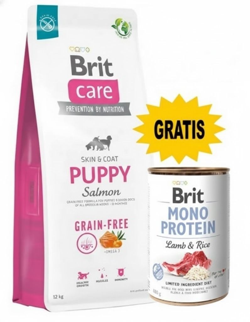 BRIT CARE GF PUPPY SALMON 12kg