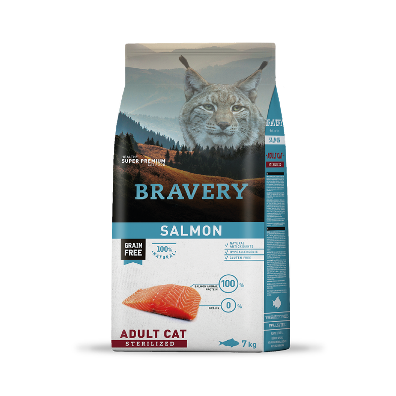 BRAVERY SALMON ADULT CAT STERILIZED 7 KG