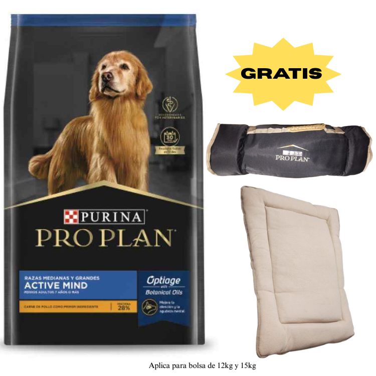 PRO PLAN Active Mind Raza Mediana 15kg