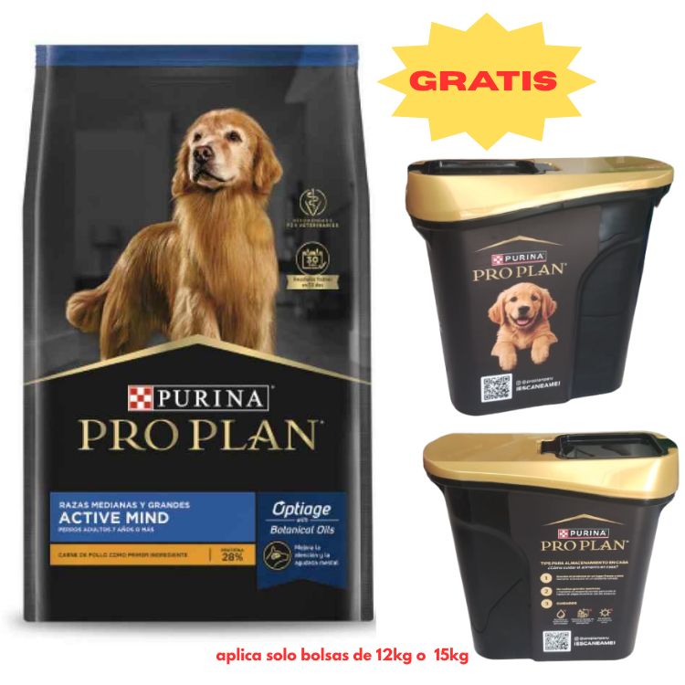 Pro Plan Active Mind Raza Mediana 15kg Pro Plan Active Mind Raza Mediana 15kg