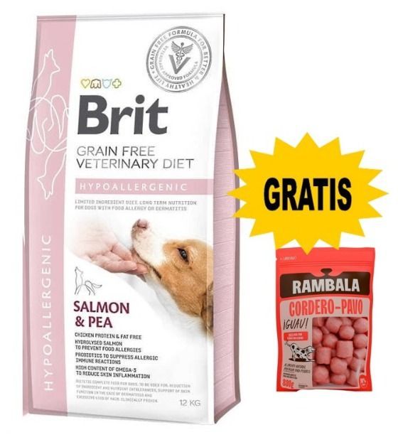 BRIT GF VET DIETS DOG HYPOALLERGENIC 12kg