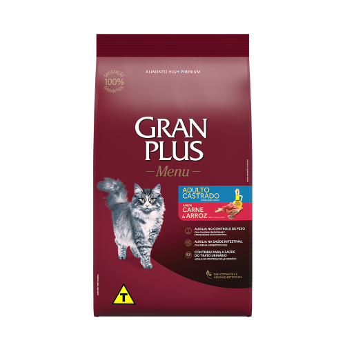 Gran plus castrados de carne y arroz 10kg