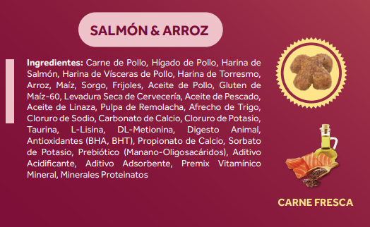 Gran plus de salmón y arroz de 10kg
