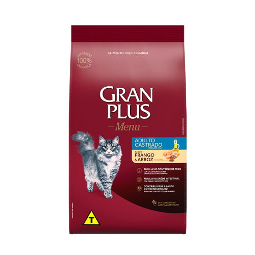 Gran plus castrados de pollo y arroz 10kg