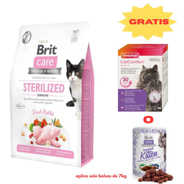 BRIT CARE CAT GRAIN-FREE STERILIZED Sensitive 7kg