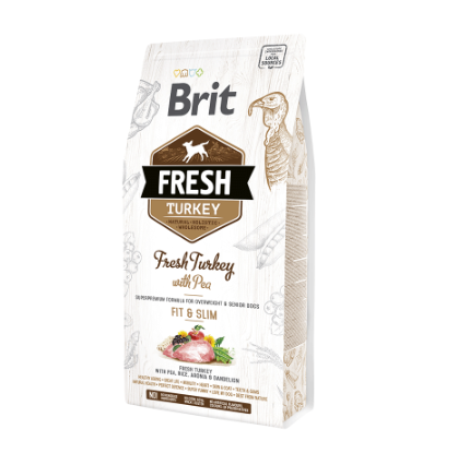 BRIT FRESH TURKEY WITH PEA LIGHT FIT & SLIM 12kg