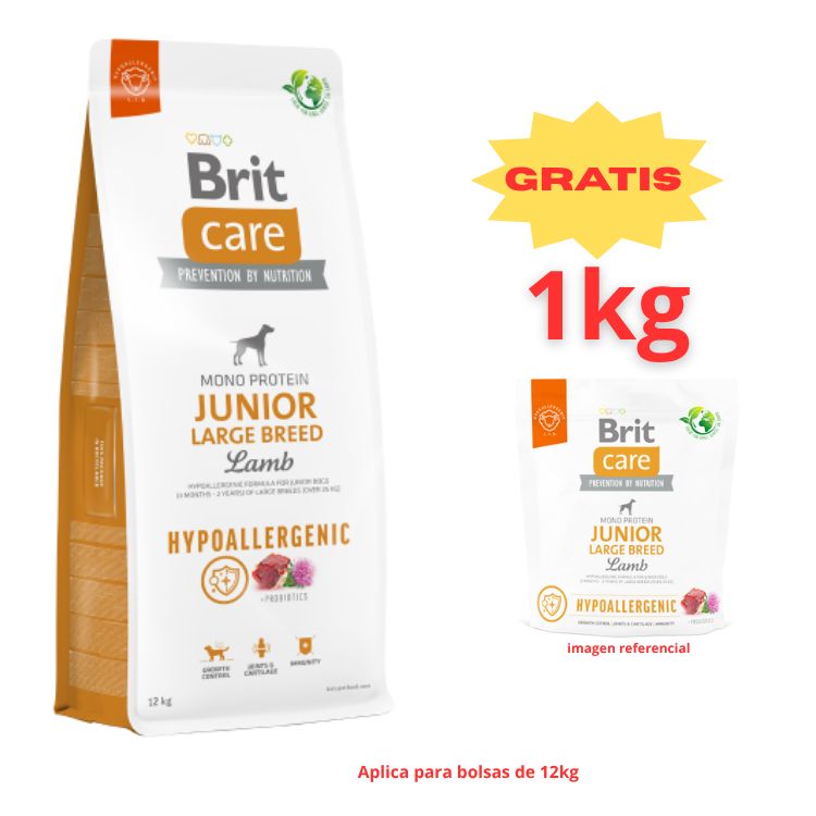 BRIT CARE JUNIOR LARGE BREED L&R 12kg