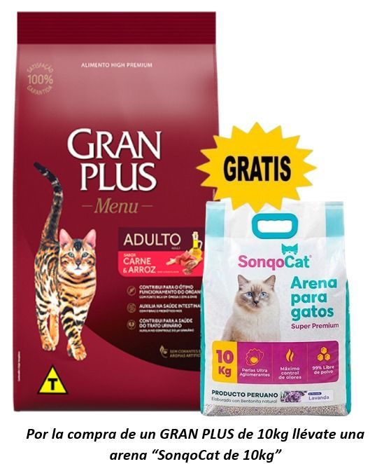 Gran plus adulto de carne de 10kg