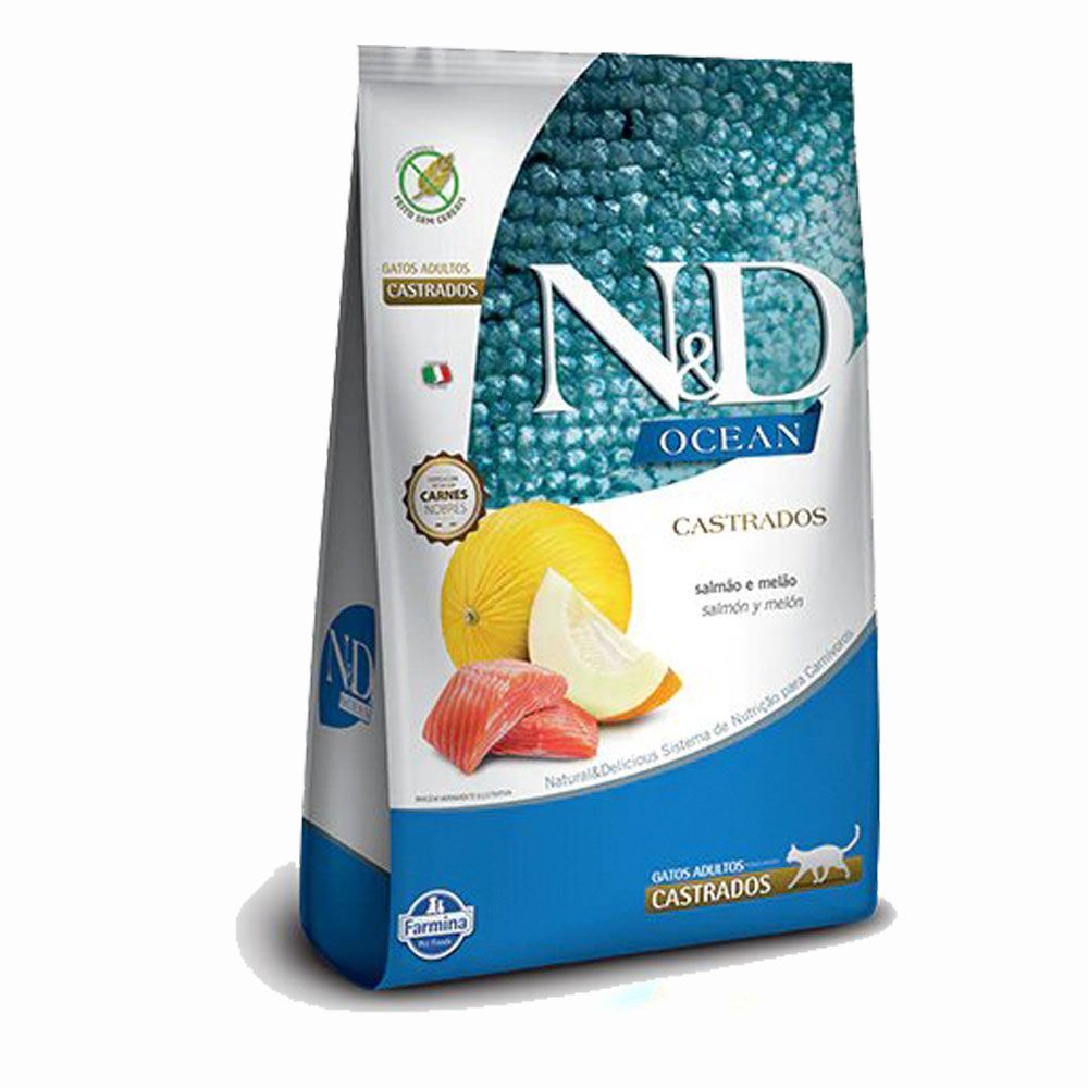 NyD Ocean Gatos Castrados Salmon y Melón 7.5 KG ND