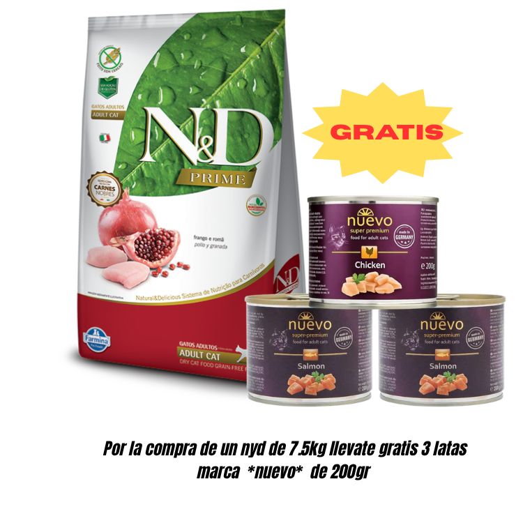 NYD PRIME FELINE FRAN ADULTO 7.5kg