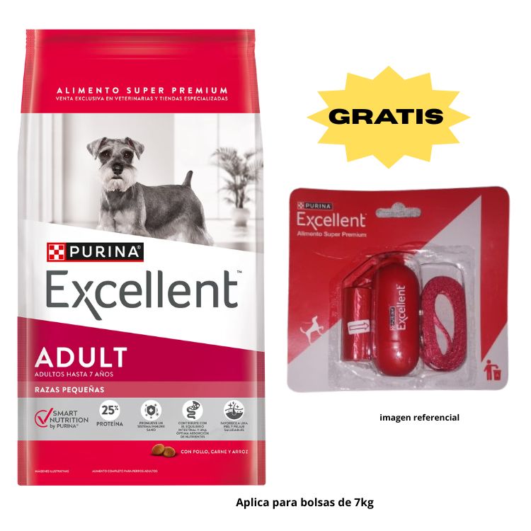 EXCELLENT Adulto Pollo y Arroz Razas Minis y Pequeñas 15KG