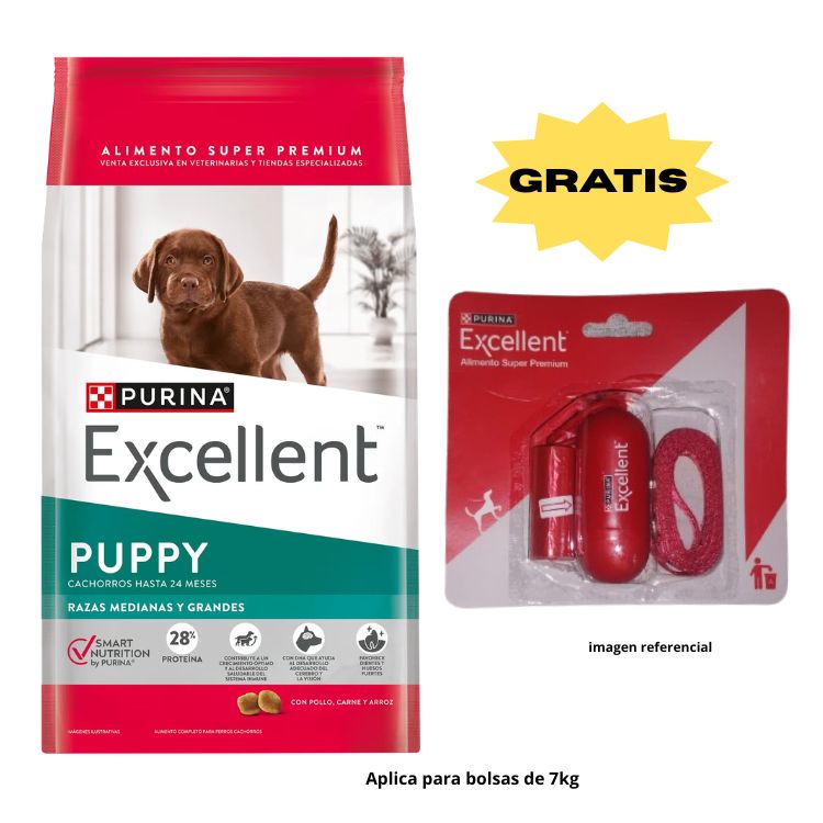 Excellent Cachorro Pollo y Arroz Razas Medianas y Grandes 15KG Excellent Cachorro Pollo y Arroz Razas Medianas y Grandes 15KG