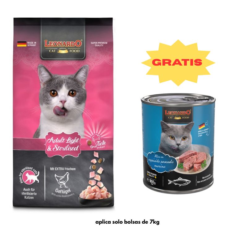 Leonardo Cat Adult Sterelizado Light de 7.5 kg Leonardo Cat Adult Sterelizado Light de 7.5 kg