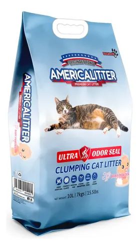 AMERICA LITTER 7 Kg Ultra Odor Seal Talco de bebé