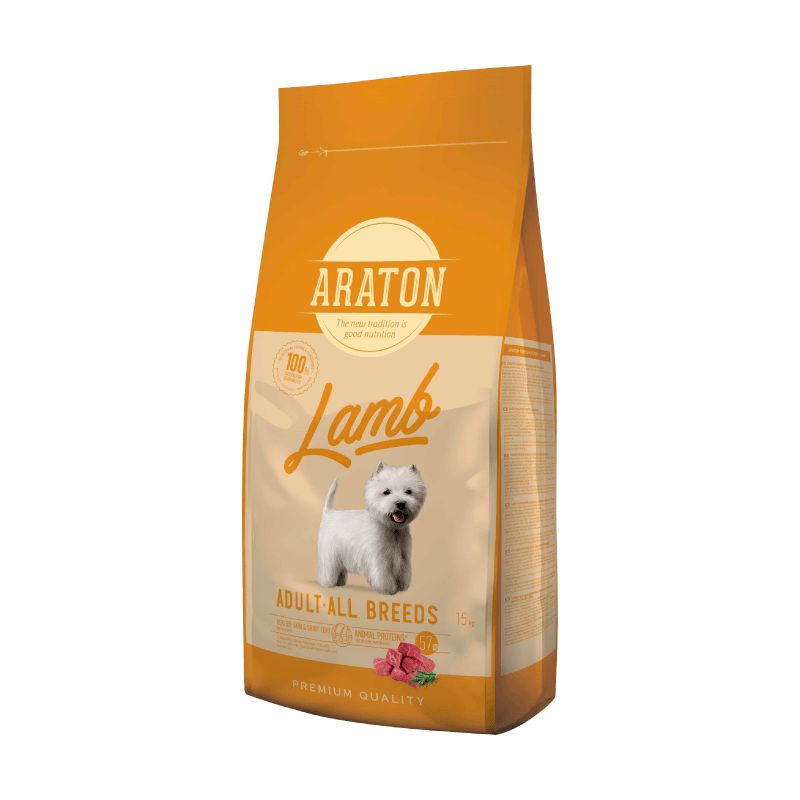 Araton Adult All Breeds Lamb 15 Kg - Adulto Todas las Razas Cordero