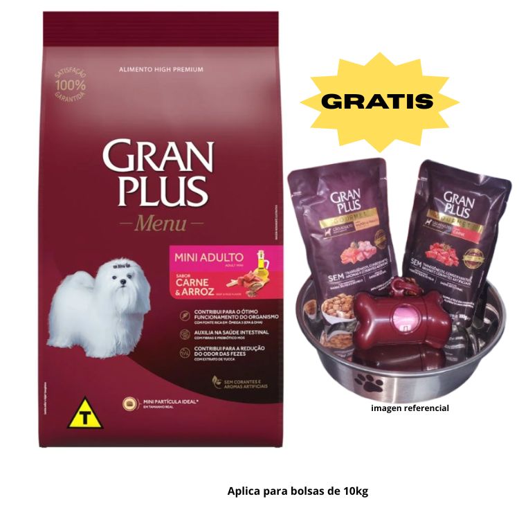 Gran Plus - Perro Adulto Mini - carne  15kg