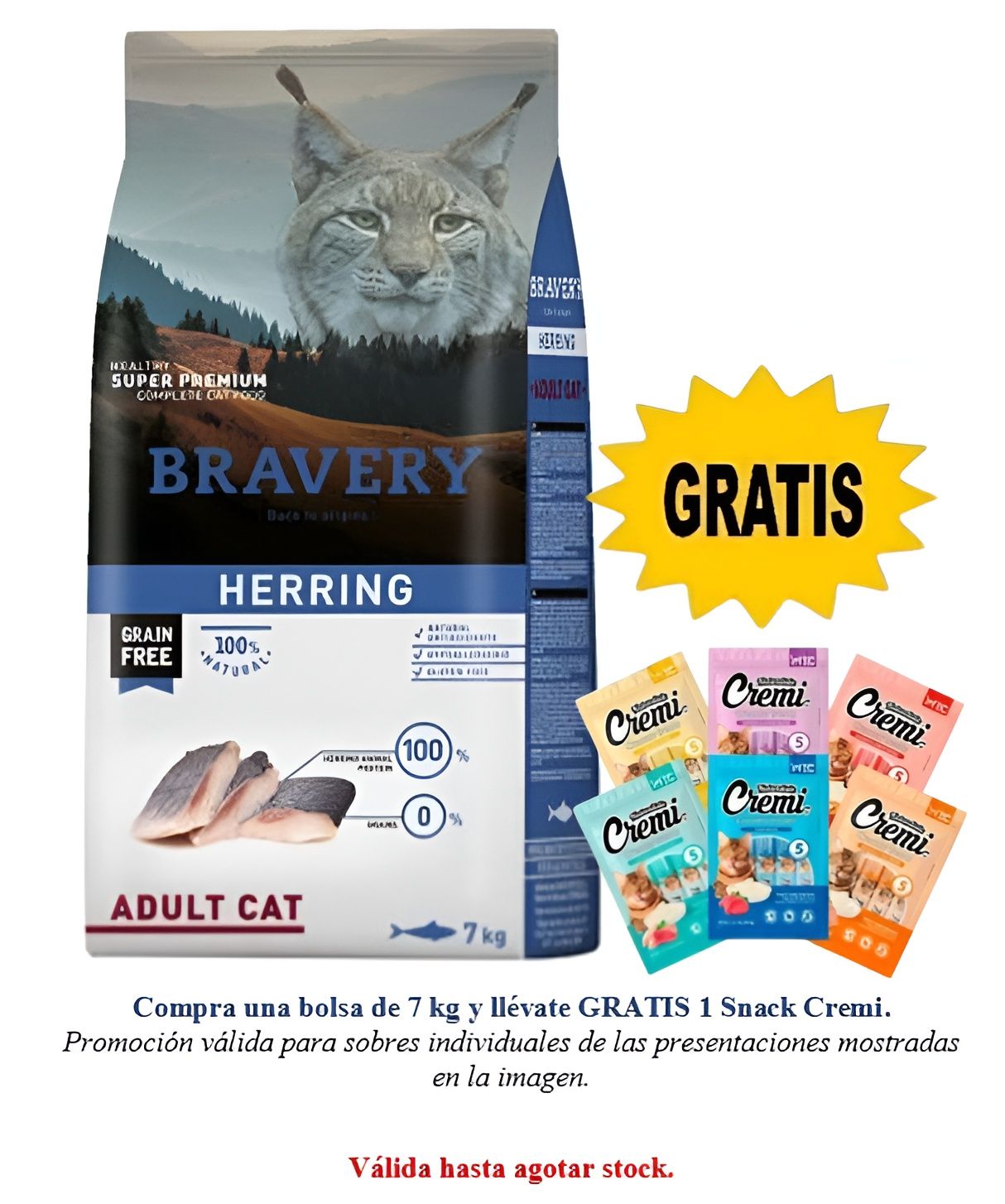 BRAVERY HERRING ADULT CAT 7 KG BRAVERY HERRING ADULT CAT 7 KG