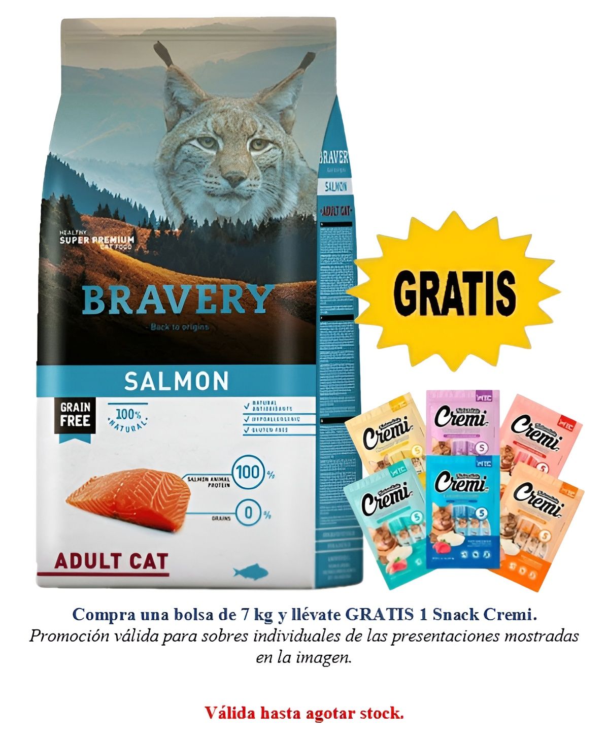 BRAVERY SALMON ADULT CAT 7 KG BRAVERY SALMON ADULT CAT 7 KG
