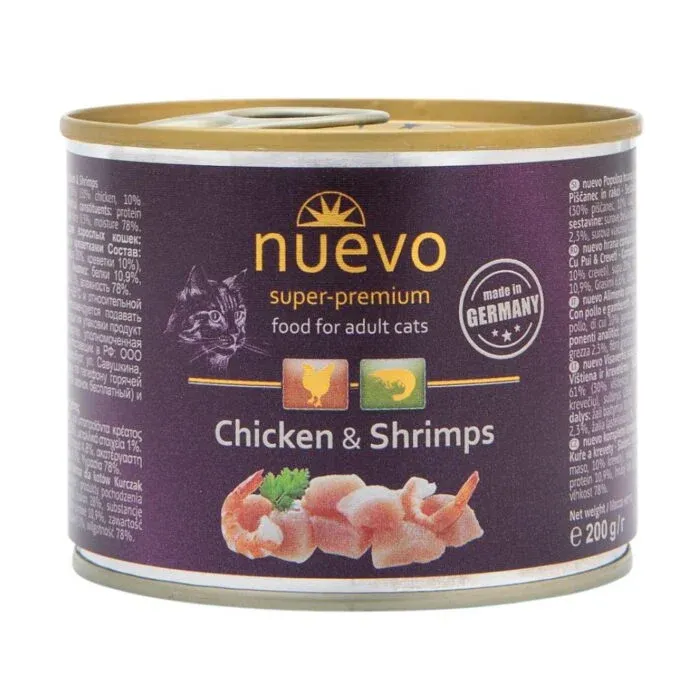 Nuevo Super Premium Cat Adult Pollo y Camarones Nuevo Super Premium Cat Adult Pollo y Camarones