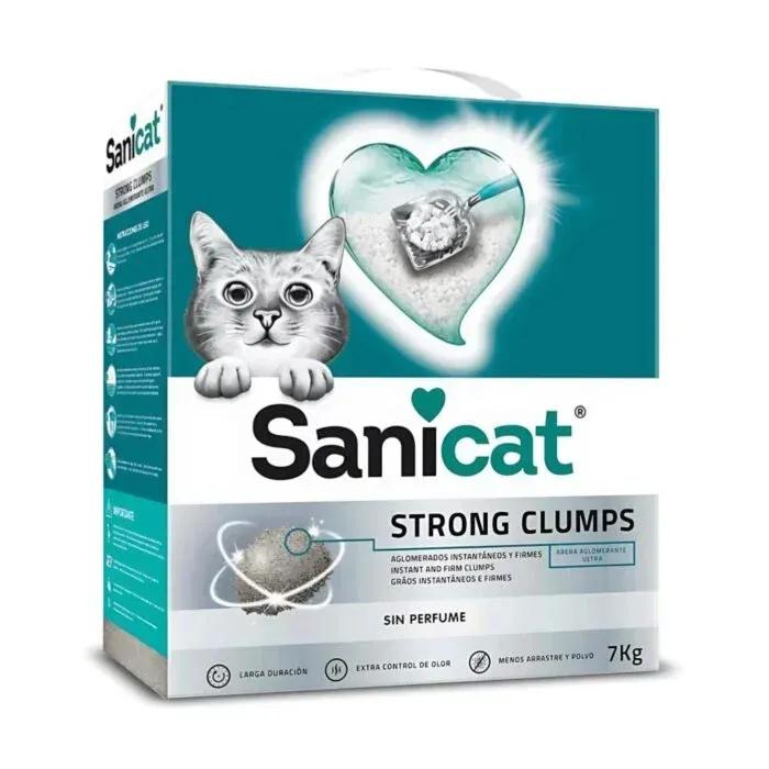 Sanicat Strong Clump 7kg – Arena de bentonita para Gatos