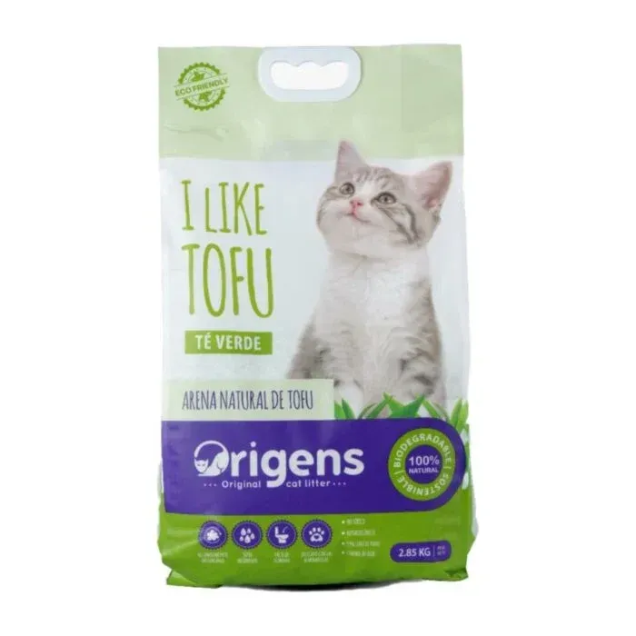 Origens Arena de Tofu Biodegradable 2.8kg – Aroma Té Verde