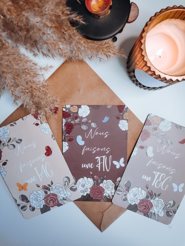 Lots cartes PMA Fleurs 