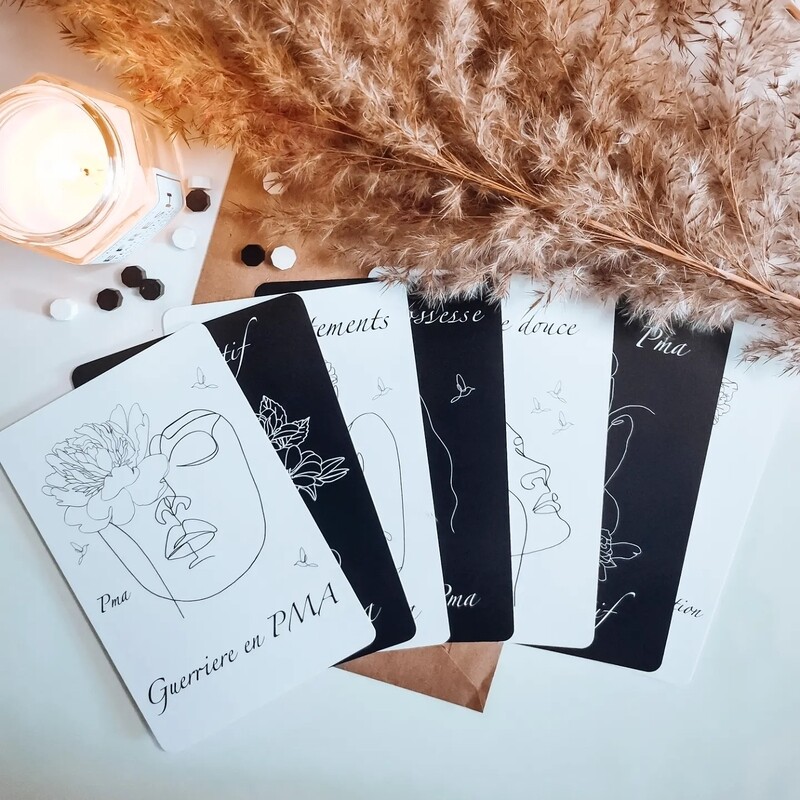 Cartes PMA Noir &amp; Blanc