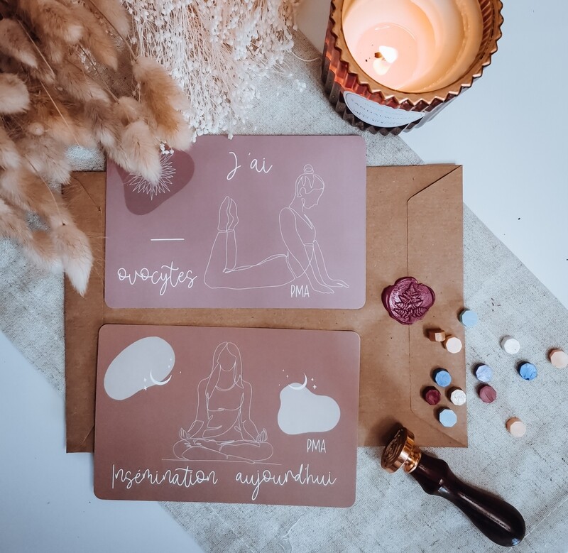 Cartes PMA yoga 🌸