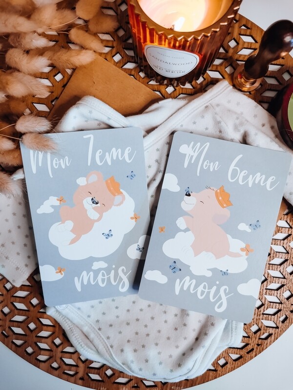Cartes de naissance lion 🦁 PAPA &amp; MAMAN
