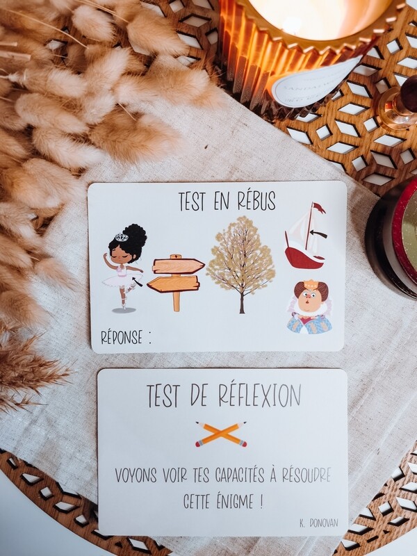Cartes annonces rébus 💭