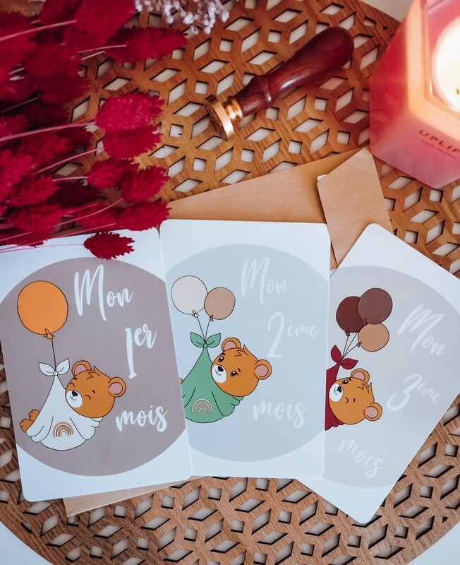 Cartes de grossesse ourson 🐻