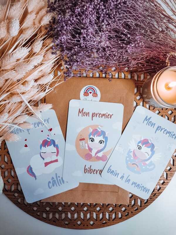 Cartes première fois licorne 🌸