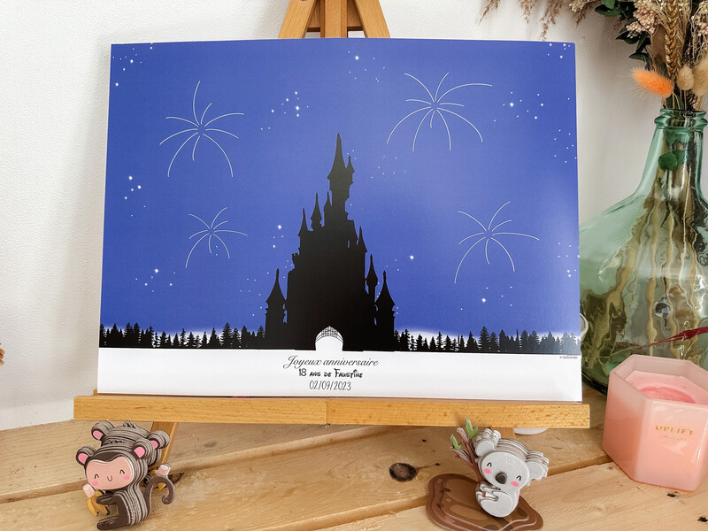 Affiche château 🏰 empreintes