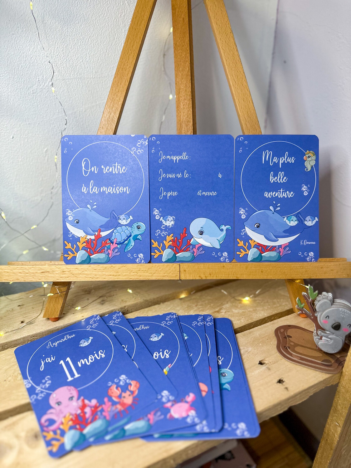 Lot de naissance thème mer 🪼🐙🐳