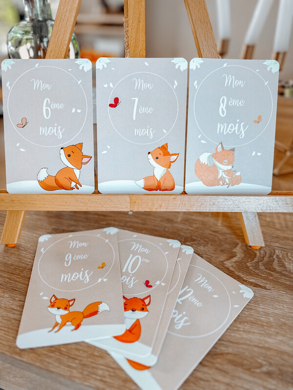 Cartes renard naissance