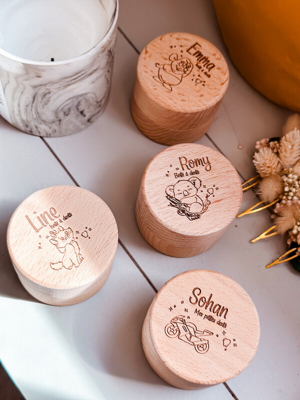 Boîte à dents personnalisables