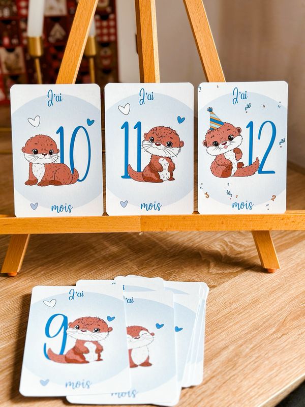 Carte naissance loutre 💙