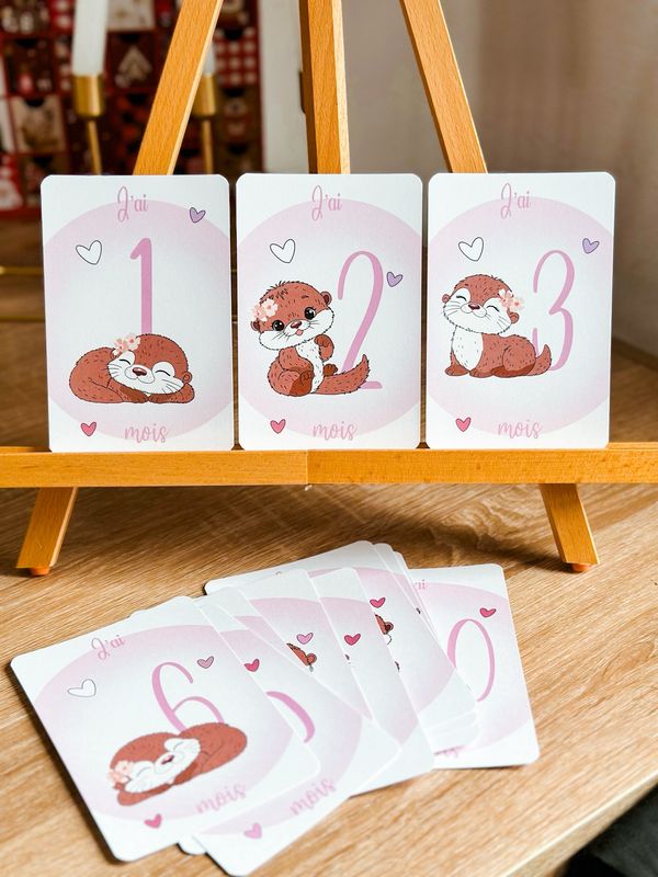 Carte de naissance loutre 🦦 🩷